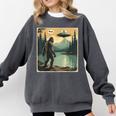 Bigfoot Sasquatch Alien Spaceship UFO Introvert Bruh Comfort Colors Sweatshirt Pepper Bigfoot Sasquatch Alien Spaceship UFO Introvert Bruh Comfort Colors Sweatshirt Pepper