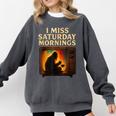 Bigfoot Saturday Morning Nostalgia Comfort Colors Sweatshirt Pepper