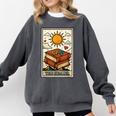 Book Reading Tarot Card The Reader Comfort Colors Sweatshirt Pepper