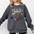 Books Rock Rock'n Roll Science Of Reading Teachers Guitar Comfort Colors Sweatshirt Pepper