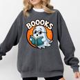 BOOOKS Cute Ghost Reading Books Halloween Comfort Colors Sweatshirt Pepper BOOOKS Cute Ghost Reading Books Halloween Comfort Colors Sweatshirt Pepper