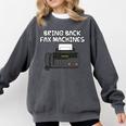 Bring Back Fax Machines Office Sarcasm Nostalgia Premium Tri-Blend Comfort Colors Sweatshirt Pepper