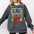 My Brother Graduated Kindergarten Class Of 2025 Graduation Comfort Colors Sweatshirt Pepper