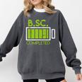 Bsc Completed Bachelor Of Science Graduation 2025 Comfort Colors Sweatshirt Pepper