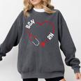 BSN RN Nurse Graduation Nursing Essentials BSN Nurses Comfort Colors Sweatshirt Pepper