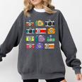 Camera Hand Drawn Old Nostalgia Retro Lens Styles Comfort Colors Sweatshirt Pepper