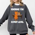 Cat Ignoring You Expert Level Orange Tabby Introvert Comfort Colors Sweatshirt Pepper Cat Ignoring You Expert Level Orange Tabby Introvert Comfort Colors Sweatshirt Pepper