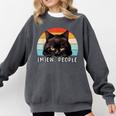 Cat Pun Introvert Anti Social Ew People Kitty Comfort Colors Sweatshirt Pepper Cat Pun Introvert Anti Social Ew People Kitty Comfort Colors Sweatshirt Pepper