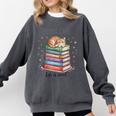 Cats Books Lover Men Women Comfort Colors Sweatshirt Pepper Cats Books Lover Men Women Comfort Colors Sweatshirt Pepper