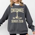 Checkmate Senior 2026 Chess Piece Class Of 2026 Graduation Comfort Colors Sweatshirt Pepper