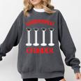 Chemistry Science Joke Graduated Cylinder Graduation T-Shirt Comfort Colors Sweatshirt Pepper
