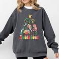 Christmas Audiology Tree Audiology Student Graduation Comfort Colors Sweatshirt Pepper