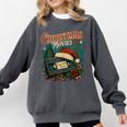 Christmas Movies Chill Retro VHS Holiday Nostalgia Comfort Colors Sweatshirt Pepper