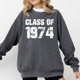 Class Of 1974 High School College Graduation Reunion Comfort Colors Sweatshirt Pepper