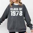 Class Of 1978 High School College Graduation Reunion Comfort Colors Sweatshirt Pepper
