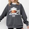 Class 2021 Graduation Senior Basketball Player Comfort Colors Sweatshirt Pepper