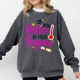 Class Of 2022 Four Degrees Hotter Graduation Day Master Grad Comfort Colors Sweatshirt Pepper