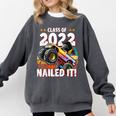 Class Of 2022 Monster Truck Graduation Cap Retro Sunset Boy Comfort Colors Sweatshirt Pepper