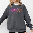 Class Of 2023 Senior 23 Graduation Idea Roman Numeral Comfort Colors Sweatshirt Pepper