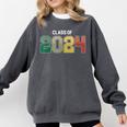 Class Of 2024 College High School Graduation Comfort Colors Sweatshirt Pepper