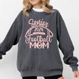 Class Of 2024 Senior Football Graduation Mom Comfort Colors Sweatshirt Pepper