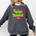 Class Of 2024 Senior Fresh Retro 90s TV Style Graduation Comfort Colors Sweatshirt Pepper