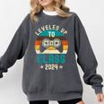 Class Of 2024 Senior Graduation Leveled Up Gamer Class 2024 Comfort Colors Sweatshirt Pepper
