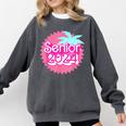 Class Of 2024 Senior Pink Retro Classic Girl Grad Graduation Comfort Colors Sweatshirt Pepper