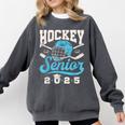 Class Of 2025 Hockey Senior Graduation Graduate Grad Comfort Colors Sweatshirt Pepper