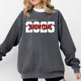 Class Of 2025 Senior Graduation 2025 And Red Comfort Colors Sweatshirt Pepper