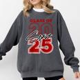 Class Of 2025 Senior 2025 Graduation Red Raglan Baseball Tee Comfort Colors Sweatshirt Pepper