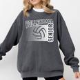 Class Of 2025 Volleyball Senior Class 25 Graduation Comfort Colors Sweatshirt Pepper