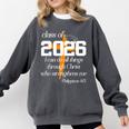 Class Of 2026 Christian Graduation Senior Graduate Comfort Colors Sweatshirt Pepper