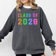 Class Of 2028 High School Graduation Date Graduate T Shirt Comfort Colors Sweatshirt Pepper