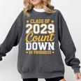 Class Of 2029 Count Down Fun First Day 8th Grade Graduation Comfort Colors Sweatshirt Pepper