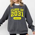 Class Of 2031 Shirts For Kindergarten Photo To Graduation Comfort Colors Sweatshirt Pepper