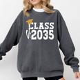 Class Of 2035 Grow With Me Boy Girl First Day Of Graduation Comfort Colors Sweatshirt Pepper