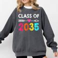 Class Of 2035 Kindergarten Pre K Grow With Me Graduation Comfort Colors Sweatshirt Pepper