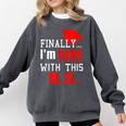 College Graduation T Shirt Senior Finally Done Comfort Colors Sweatshirt Pepper