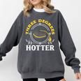 College Masters Degree Graduation Three Degrees Hotter Comfort Colors Sweatshirt Pepper