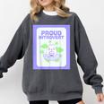Cool Fun Cute Proud Introvert Cat Character For Men Women Comfort Colors Sweatshirt Pepper