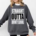 Cool Straight Outta Divinity School Graduation Shirt Comfort Colors Sweatshirt Pepper