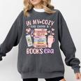 In My Cozy Iced Coffee And Books Era Comfort Colors Sweatshirt Pepper