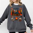 Cozy Reading Cabin Retreat Fall Bookish Autumn Cozy Reader Comfort Colors Sweatshirt Pepper