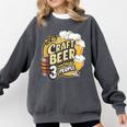 Craft Beer Lover Introverted & Hoppy Comfort Colors Sweatshirt Pepper