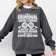 Criminal Justice Degree Graduation Criminal Justice Student Comfort Colors Sweatshirt Pepper