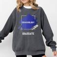 Criminology Graduation Graduated Degree University Student Comfort Colors Sweatshirt Pepper