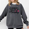 Cupid's Homebody Introvert Valentine's Day Home Comfort Colors Sweatshirt Pepper Cupid's Homebody Introvert Valentine's Day Home Comfort Colors Sweatshirt Pepper