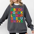 Cute ABCs Shirt Alphabet Colorful Letters Reading Books Kids Comfort Colors Sweatshirt Pepper