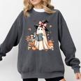 Cute Ghost Reading Book Librarian Book Lover Comfort Colors Sweatshirt Pepper Cute Ghost Reading Book Librarian Book Lover Comfort Colors Sweatshirt Pepper